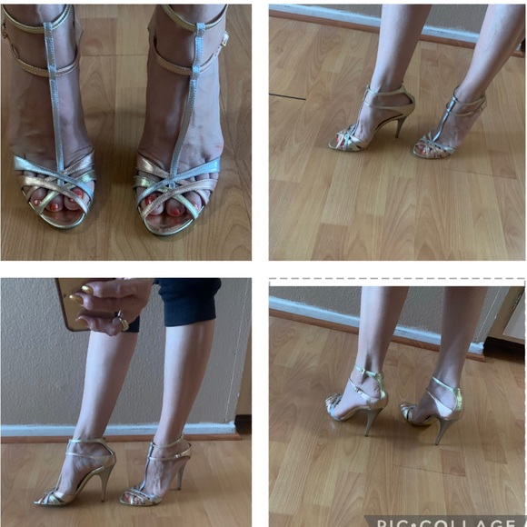 Giuseppe Zanetti Desigh metallic tricolor Heel sandals - Picture 13 of 13